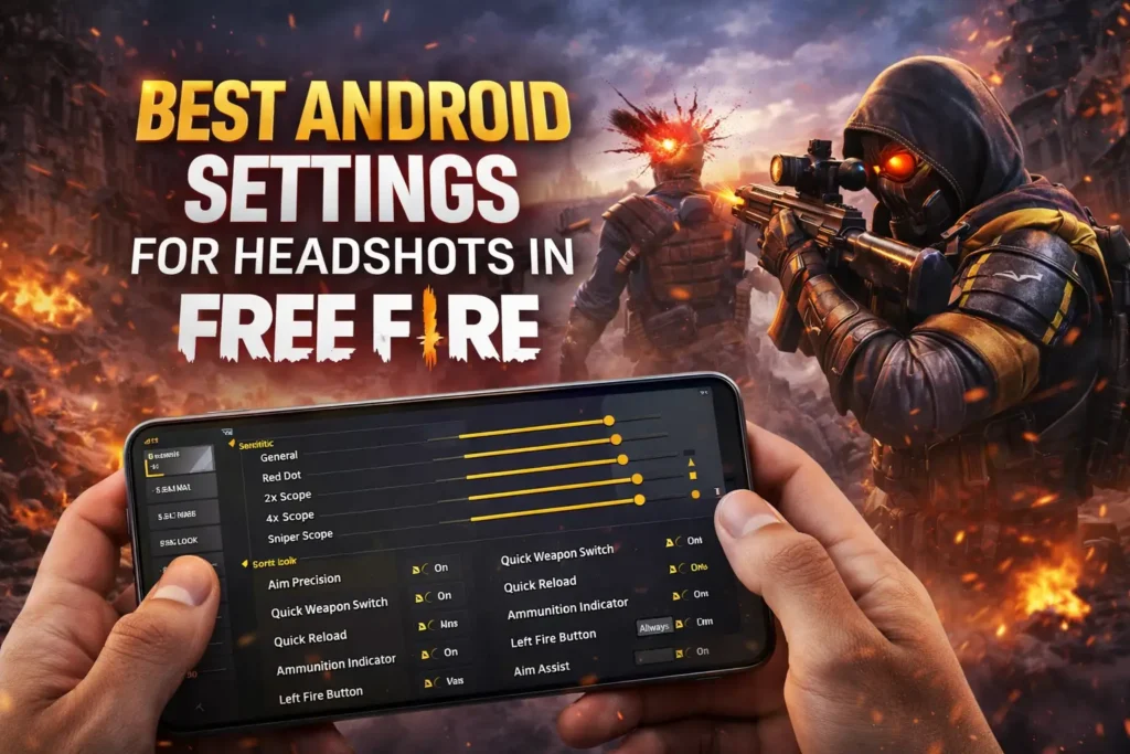 Best Android Settings for Headshots in Free Fire