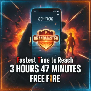fastest time to reach grand master in free fire history