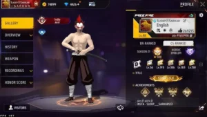 Sudip Sarkar free fire uid image screenshot