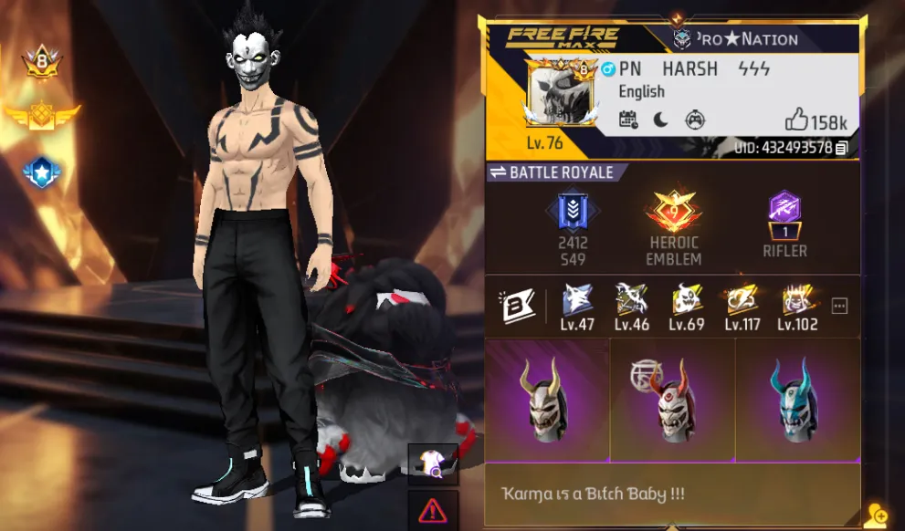 pn harsh free fire uid