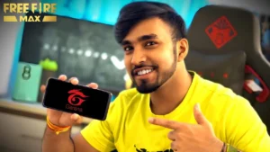 techno gamerz playing free fire in mobile