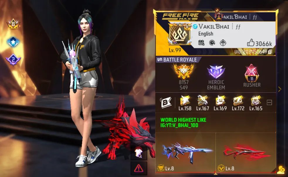 vakil bhai ff free fire uid profile picutre