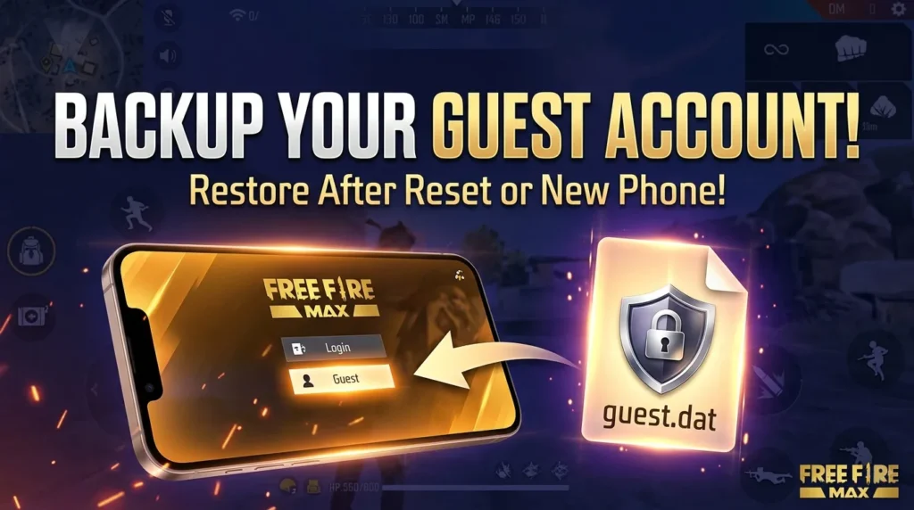 how to restore free fire guest account