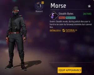 morse character free fire