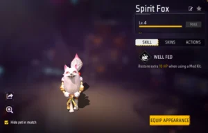 free fire spirit fox