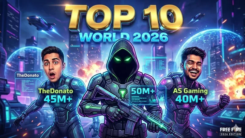 Most Popular Free Fire YouTubers in the World image thumbnail