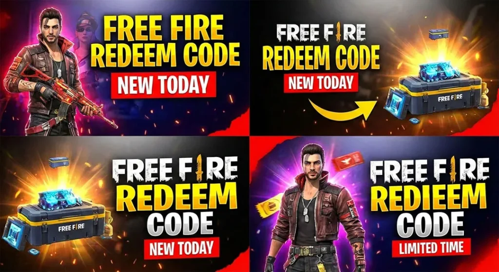 how to get free fire redeem code youtube thumbnail