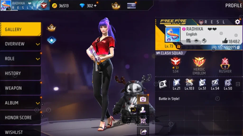 Best Name for Free Fire style name