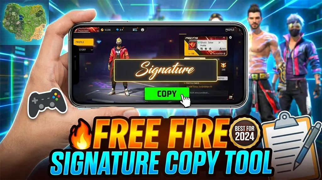 free fire signature copy tool image thumbnail