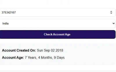 free fire account age checker free tool