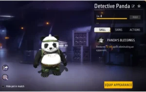 free-fire-detective-panda-pet