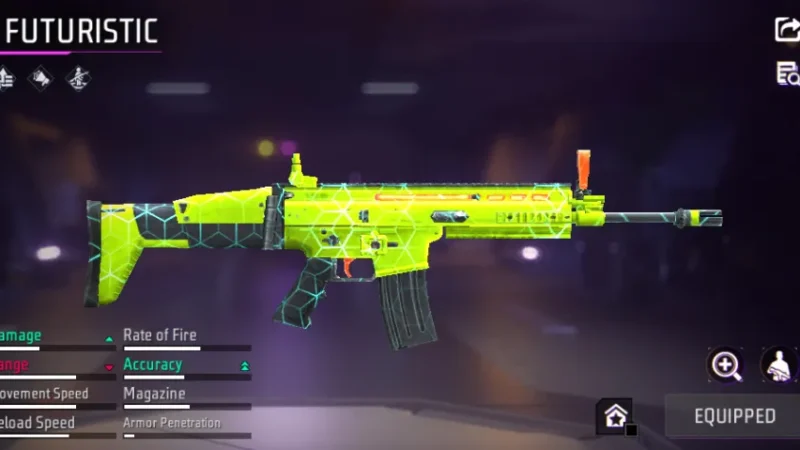 Free Fire SCAR Gun Stats, Attachments, Skins & Comparisons