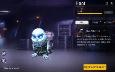 Free Fire Hoot Pet — Far-Sighted Ability & Full Guide