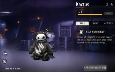 Free Fire Kactus Pet — Self-Sufficient Ability & Guide