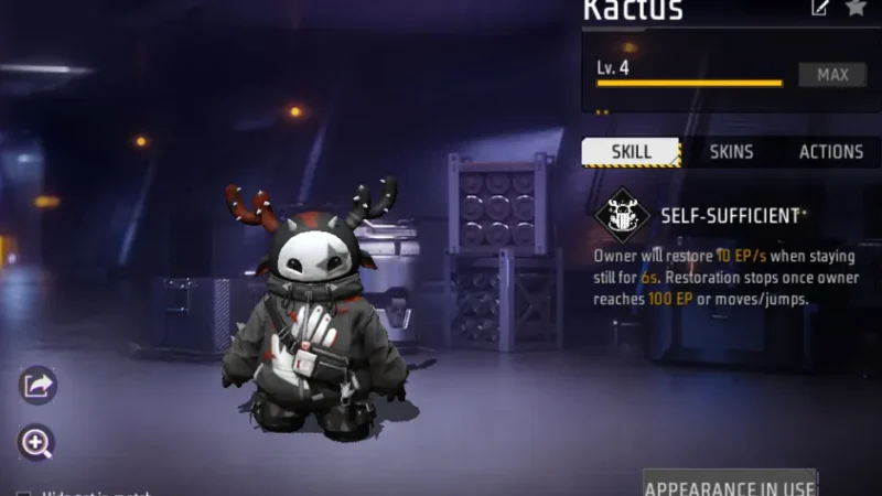 Free Fire Kactus Pet — Self-Sufficient Ability & Guide