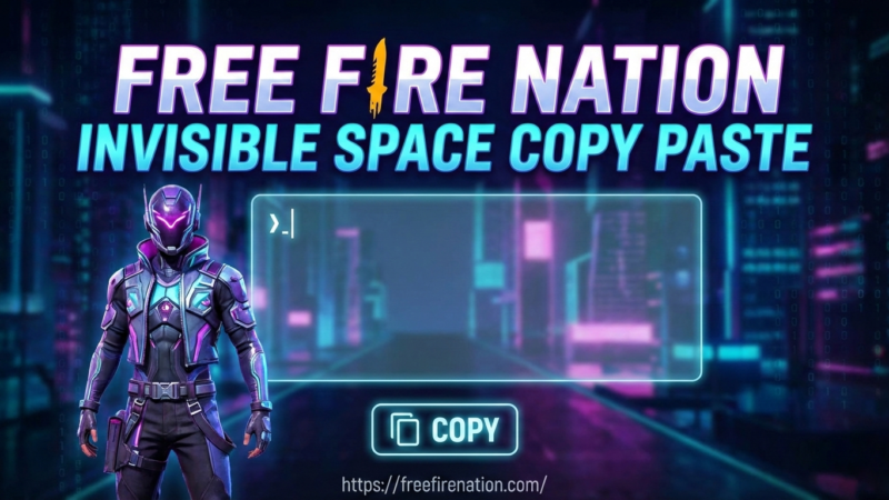 Free Fire blank space copy