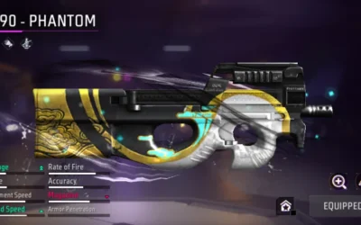 free fire p90 gun