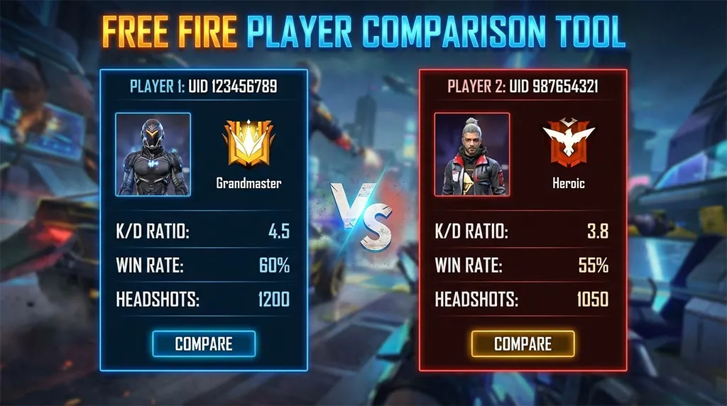 free fire player uid comparison too image thumbnail