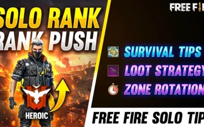 Solo Rank Push Tips Free Fire image thumbnail for youtuber