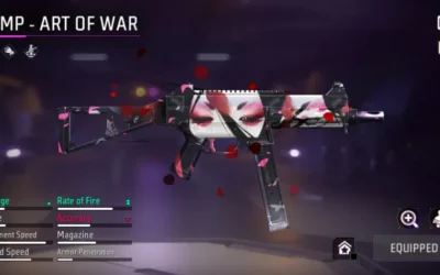 free fire ump gun skin art of war