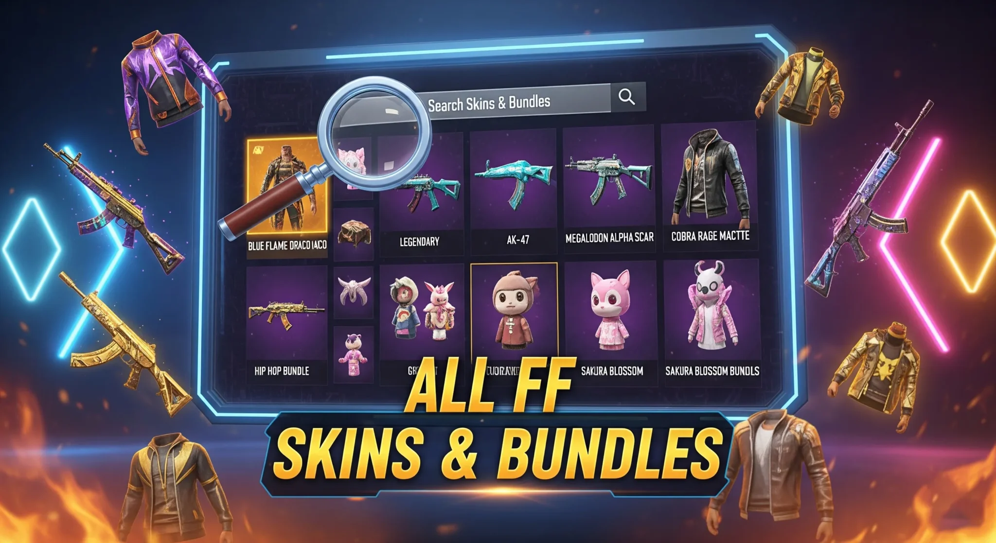 Free Fire Items List – All FF Skins & Bundles image thumbnail