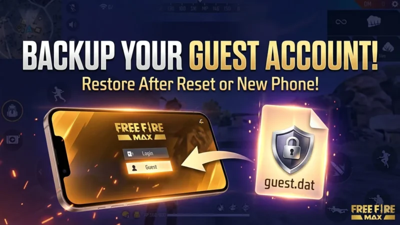 How to restore Free Fire MAX guest account