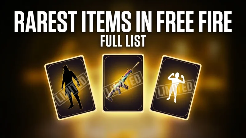 Most Rare Items in Free Fire image thumbnail