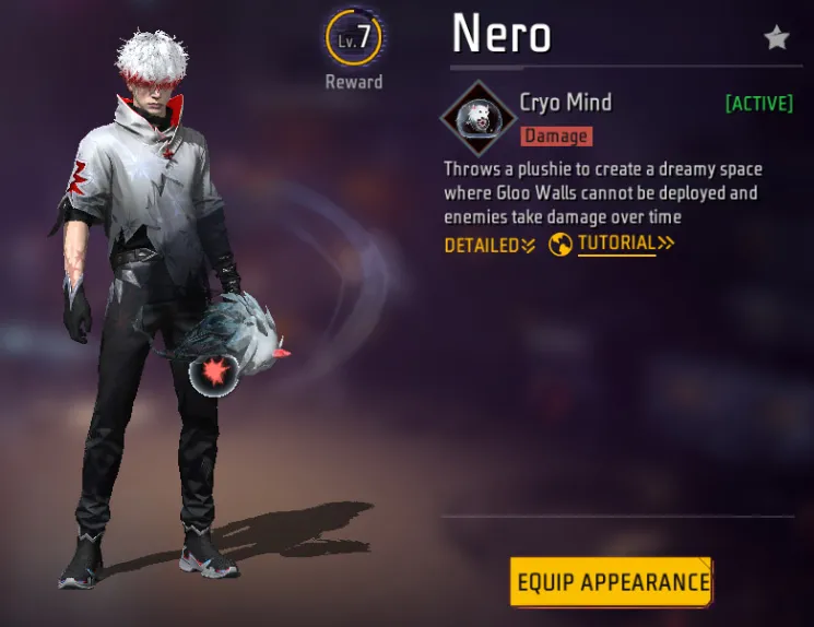 Nero Free Fire: Cryo Mind Ability, Best Combos