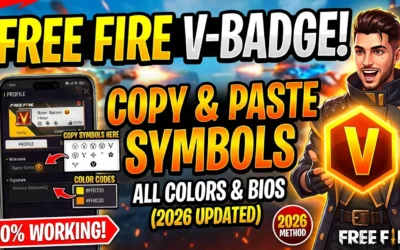 v badge free fire code image thumbnail