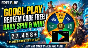 Free Fire Daily Spin – Win ₹10 Google Play Code