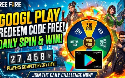 Free Fire Google Play Redeem Code Free – Daily Spin & Win ₹10