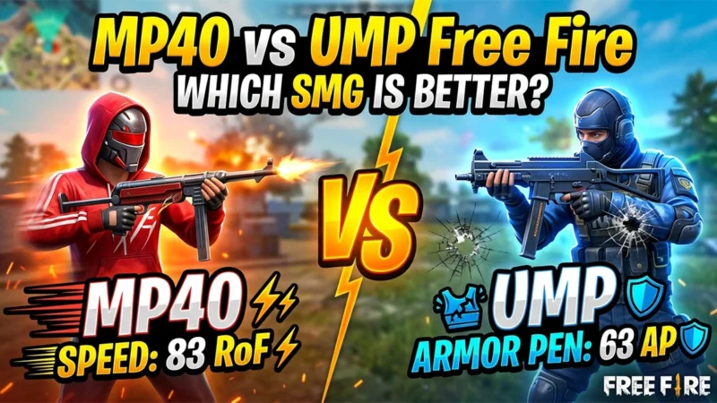 MP40 vs UMP Free Fire – Which SMG Is Better?