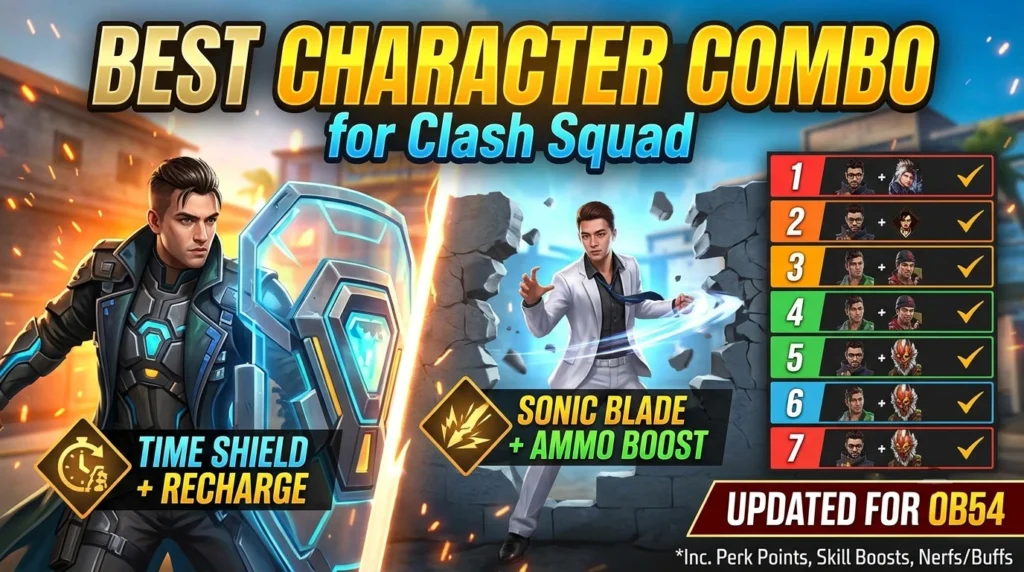 Best Character Combo for Clash Squad in Free Fire