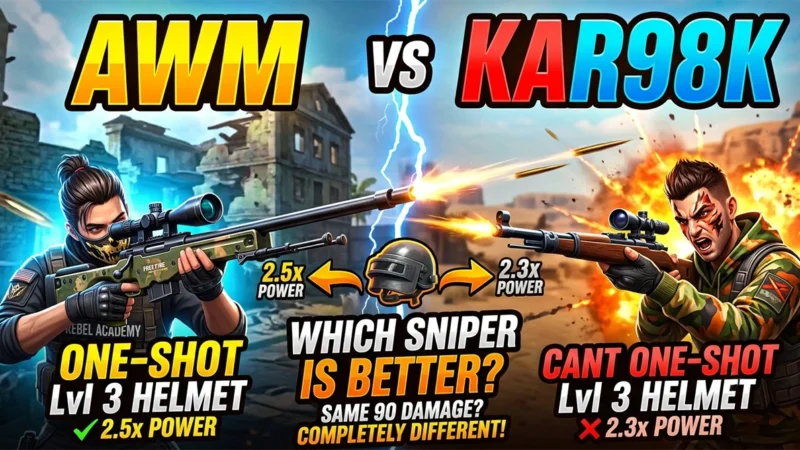 AWM vs Kar98k Free Fire – Which Sniper Is Better?