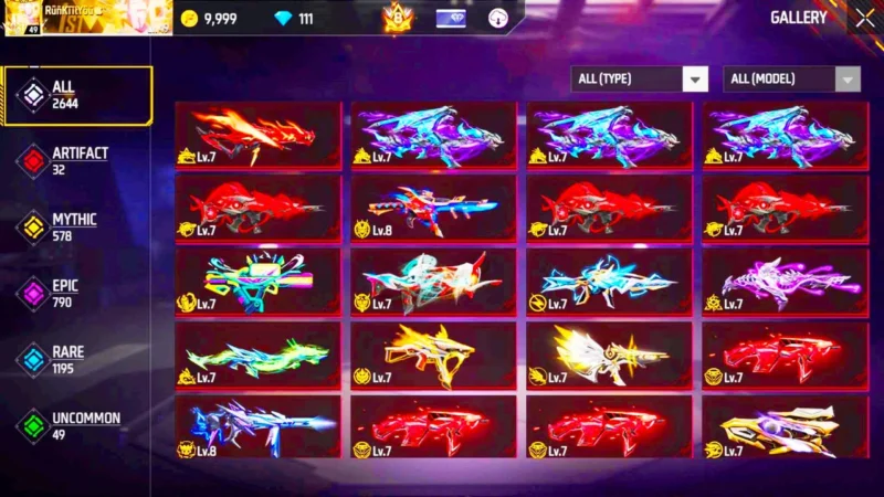 Free Fire EVO Gun