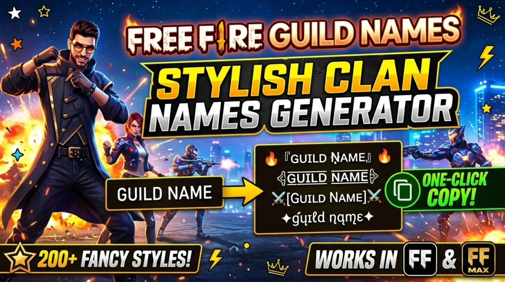 Free Fire Guild Name Generator