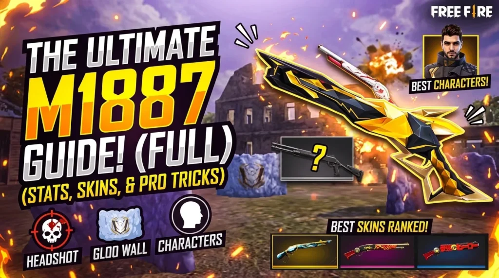 Free Fire M1887 Gun – Stats, Skins, Tips & Guide