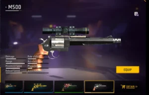 Free Fire M500 Gun – Stats, Skins, Tips & Guide
