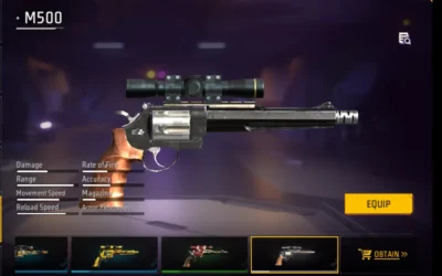 free fire m500 gun