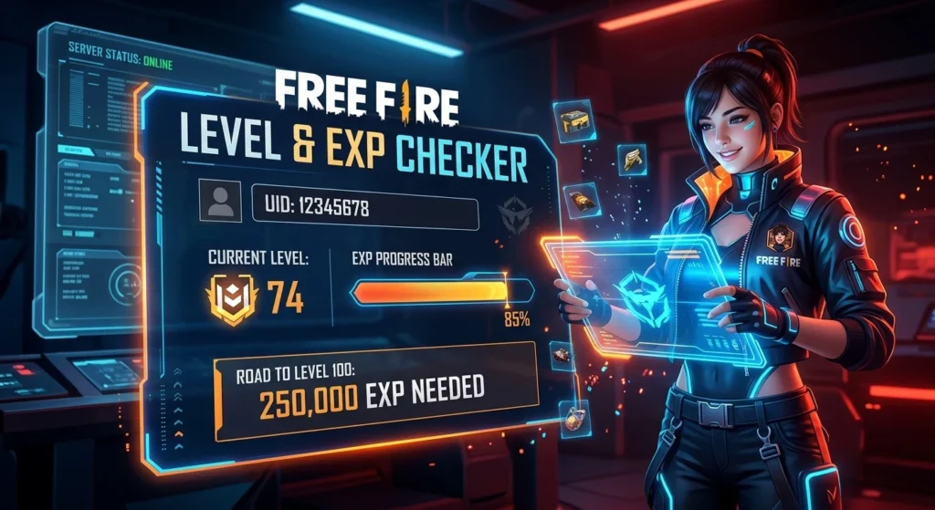 Free-Fire-Level-&-EXP-Checker